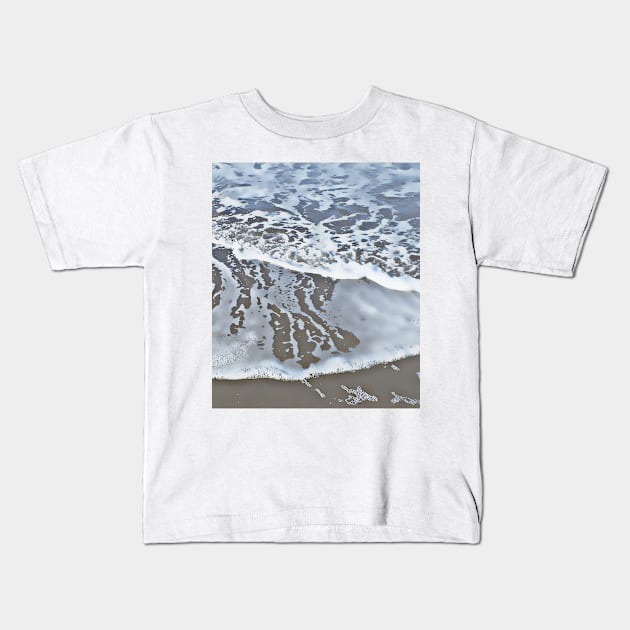 Lapping Waves Kids T-Shirt by Alchemia